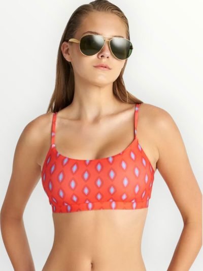Blu4u Μπουστάκι Bikini Top ‘Coral Reef’ Cup B Κοραλί (25366240)