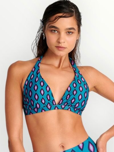 Blu4u Τρίγωνο Bikini Top ‘Fashion Solids’ Cup D Πετρόλ Εμπριμέ (25366250)