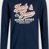 Μπλούζα Βαμβακερή Jack & Jones Μαρίν (12280078)