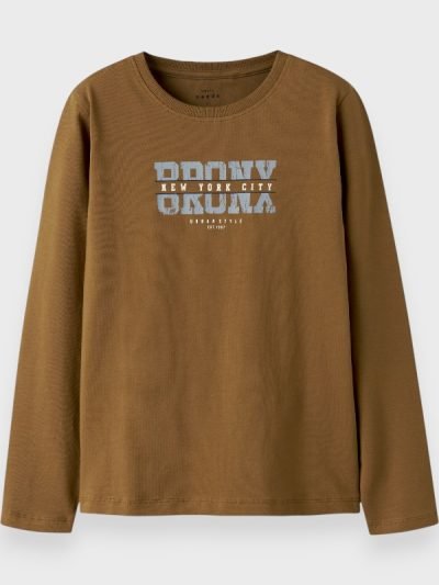 Μπλούζα Βαμβακερή Name It Καφέ (13224969)