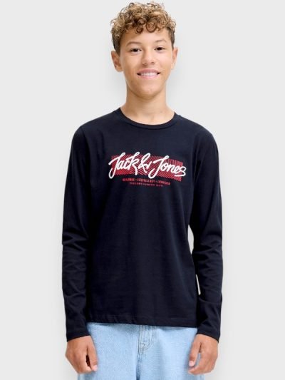 Μπλούζα Βαμβακερή Jack & Jones Μαρίν (12279828)