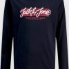 Μπλούζα Βαμβακερή Jack & Jones Μαρίν (12279828)