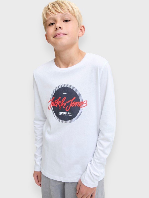 Μπλούζα Βαμβακερή Jack & Jones Λευκό (12279828)