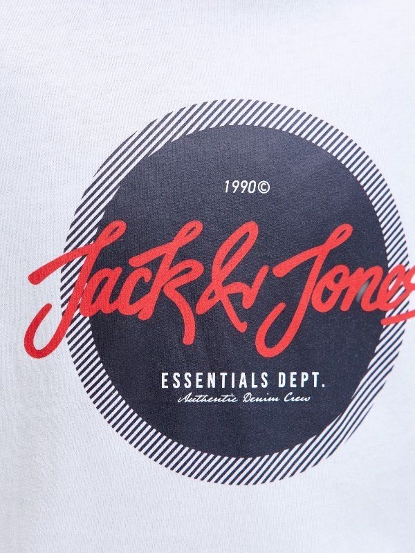 Μπλούζα Βαμβακερή Jack & Jones Λευκό (12279828)