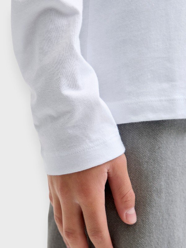 Μπλούζα Βαμβακερή Jack & Jones Λευκό (12279828)