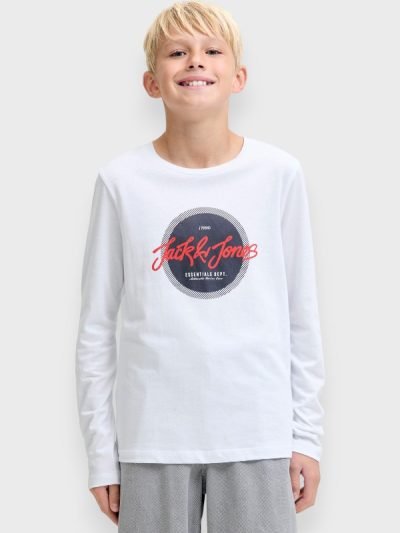 Μπλούζα Βαμβακερή Jack & Jones Λευκό (12279828)