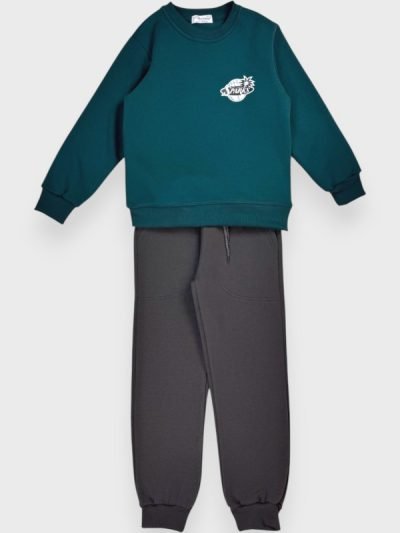 Σετ Φόρμας Action Sportswear Πετρόλ/Ανθρακί (12510048)