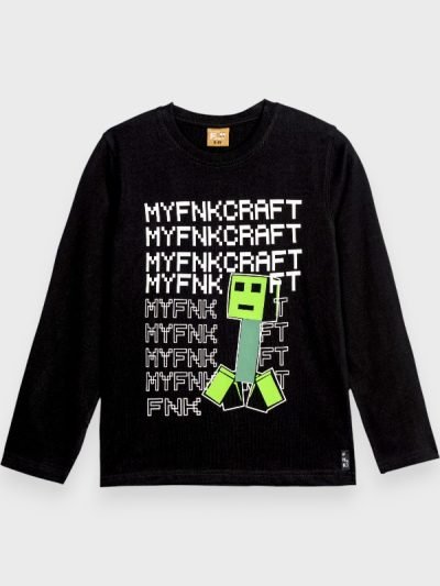 Μπλούζα Βαμβακερή Funky Μαύρο (226-106113-1)