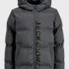 Μπουφάν Puffer Jack & Jones Ανθρακί (12282301)