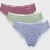 Σλιπάκια Sloggi GO Crush High leg C3P Ραφ/Βεραμάν/Μελιτζανί (10219672-V008) - Σετ 3 Τεμαχίων