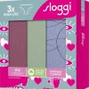 Σλιπάκια Sloggi GO Crush High leg C3P Ραφ/Βεραμάν/Μελιτζανί (10219672-V008) - Σετ 3 Τεμαχίων
