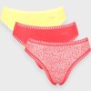 Σλιπάκια Sloggi GO Crush High leg C3P Κίτρινο/Κοραλί/Εμπριμέ (10219672-V015) - Σετ 3 Τεμαχίων