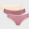 Σλιπάκια Sloggi GO Crush Mini C3P Ροζ Antigue/Σάπιο Μήλο/Εμπριμέ (10219682-V002) - Σετ 3 Τεμαχίων