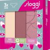 Σλιπάκια Sloggi GO Crush Mini C3P Ροζ Antigue/Σάπιο Μήλο/Εμπριμέ (10219682-V002) - Σετ 3 Τεμαχίων