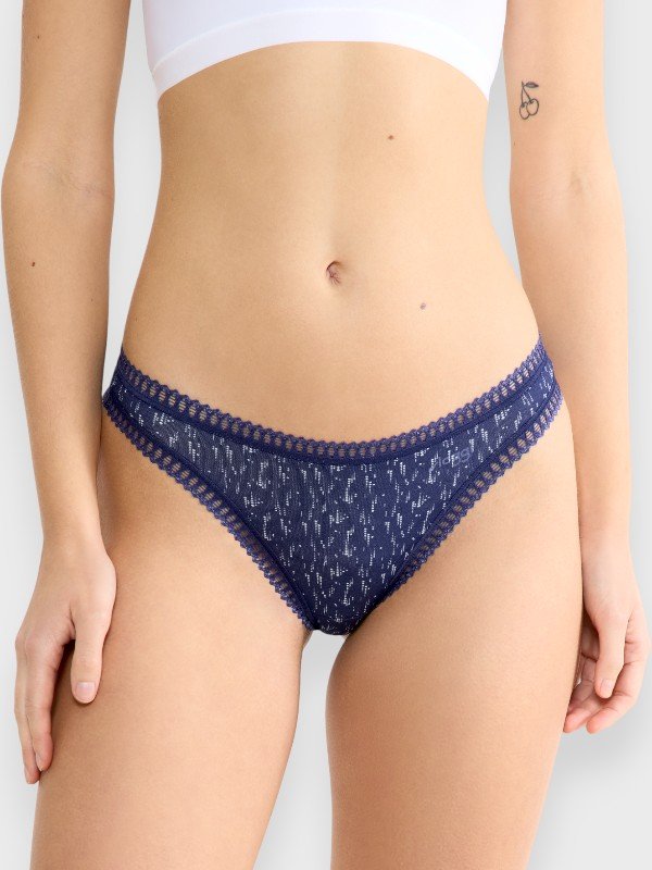 Σλιπάκια Sloggi GO Crush String C3P Μπλε All Over/Ροζ/Σιέλ (10219704-V004) - Σετ 3 Τεμαχίων