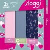 Σλιπάκια Sloggi GO Crush String C3P Μπλε All Over/Ροζ/Σιέλ (10219704-V004) - Σετ 3 Τεμαχίων