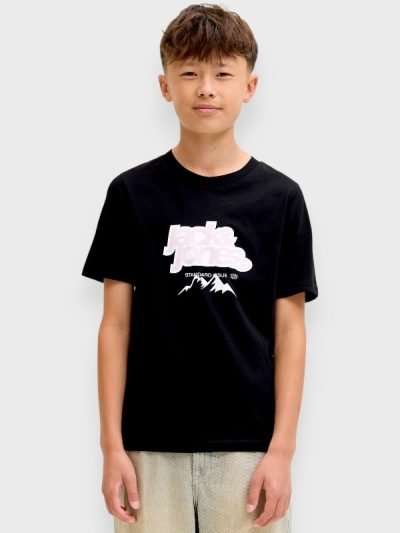 Μπλούζα Βαμβακερή Jack & Jones Μαύρο (12292351)