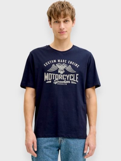 JJ Rebel Ανδρικό T-Shirt Μαρίν (12290797)