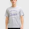 JJ Rebel Ανδρικό T-Shirt Γκρι Μελανζέ (12294600)