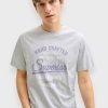 JJ Rebel Ανδρικό T-Shirt Γκρι Μελανζέ (12294600)