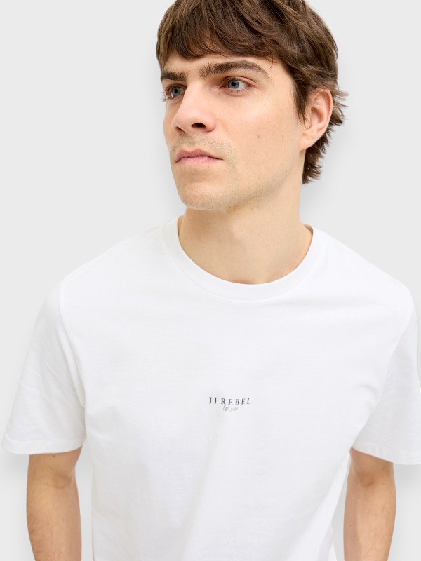 JJ Rebel Ανδρικό T-Shirt Λευκό (12270985)