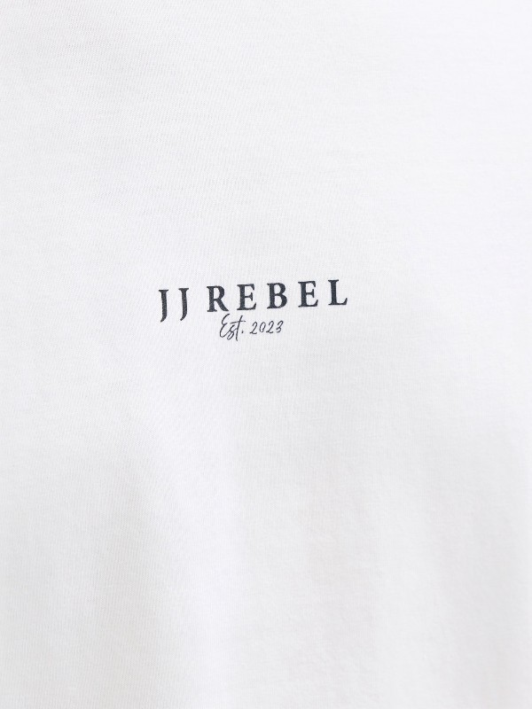 JJ Rebel Ανδρικό T-Shirt Λευκό (12270985)