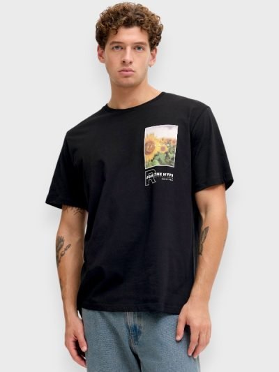 JJ Rebel Ανδρικό T-Shirt Μαύρο (12290632)