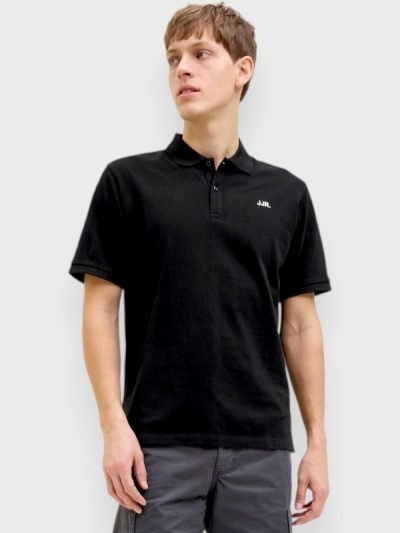JJ Rebel Ανδρικό Polo T-Shirt Μαύρο (12264439)