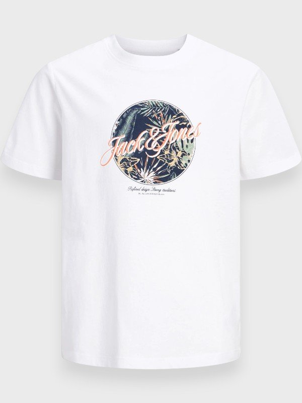 Μπλούζα Βαμβακερή Jack & Jones Λευκό (12289893)