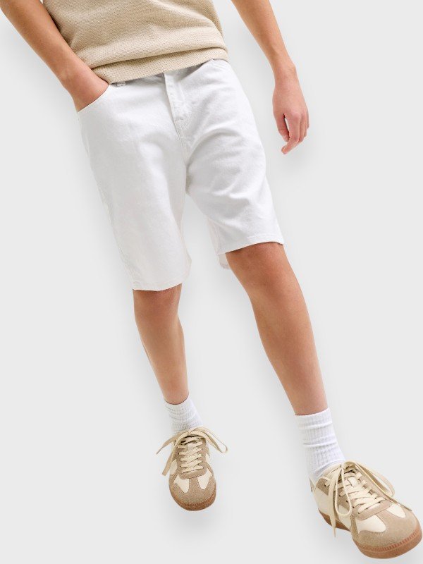 Βερμούδα Τζιν Jack & Jones Λευκό (12291035)