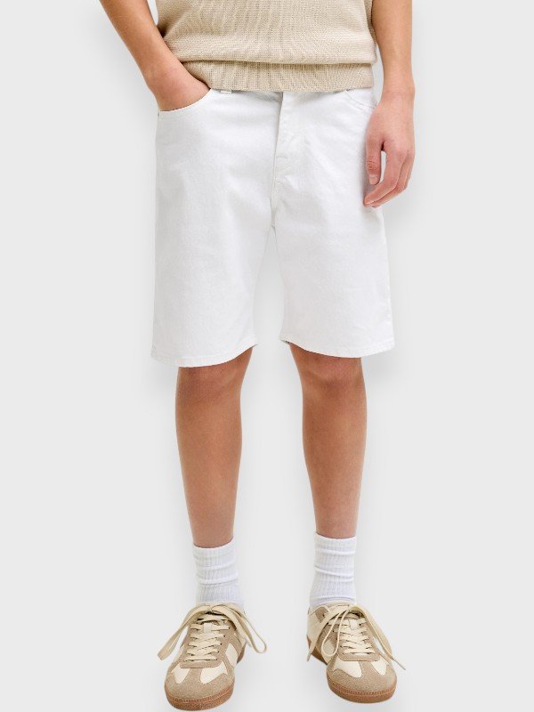 Βερμούδα Τζιν Jack & Jones Λευκό (12291035)
