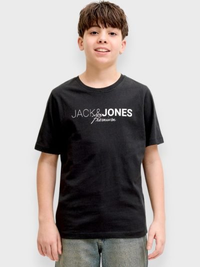 Μπλούζα Βαμβακερή Jack & Jones Μαύρο (12298341)