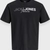 Μπλούζα Βαμβακερή Jack & Jones Μαύρο (12298341)