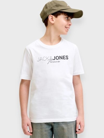 Μπλούζα Βαμβακερή Jack & Jones Λευκό (12298341)