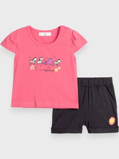 Σετ Σορτς Funky Barbie Pink/Ανθρακί (125-924117-1)