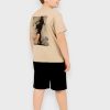 Σετ Βερμούδα Action Sportswear Μπεζ/Μαύρο (22610003)