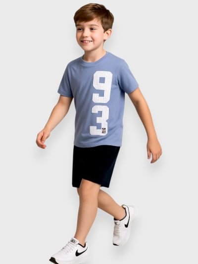 Σετ Βερμούδα Action Sportswear Σιέλ/Μπλε (22610025)