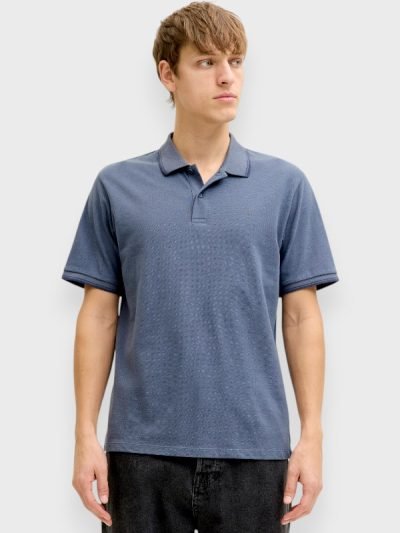 JJ Rebel Ανδρικό Polo T-Shirt Folkstone Gray (12271166)