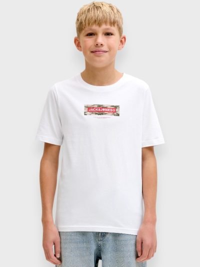 Μπλούζα Βαμβακερή Jack & Jones Λευκό (12298360)
