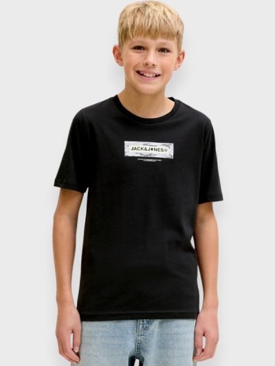 Μπλούζα Βαμβακερή Jack & Jones Μαύρο (12298360)