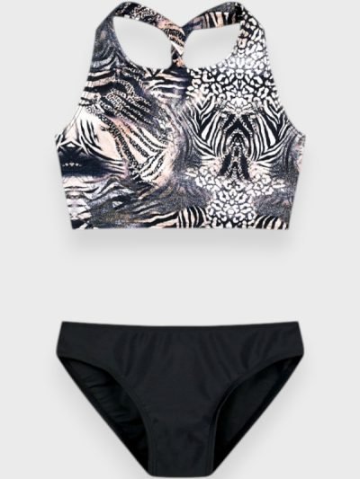 Μαγιό Bikini Energiers Μαύρο Εμπριμέ/Μαύρο (36-226212-8)