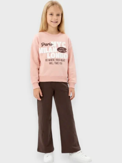 Σετ Φόρμας Joyce Ροζ Πούδρα/Καφέ (2663119)