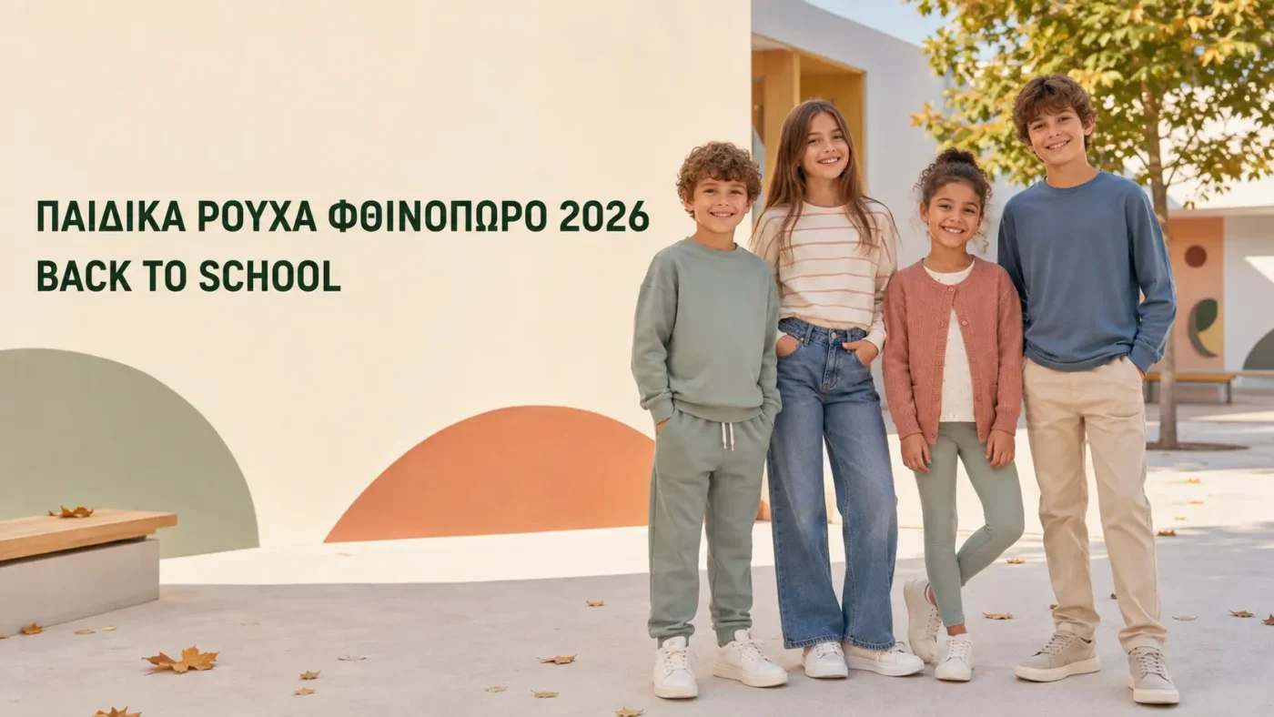 Παιδικά ρούχα για το σχολείο Φθινόπωρο 2026 για αγόρια και κορίτσια