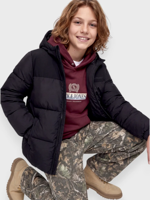 Μπουφάν Puffer Jack & Jones Μαύρο (12299448)
