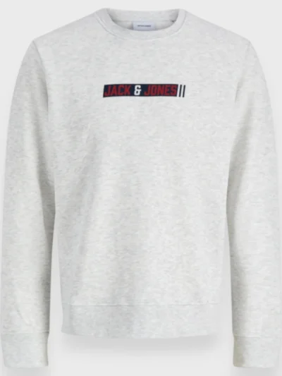 Μπλούζα Φούτερ Jack & Jones Γκρι Μελανζέ (12299736)