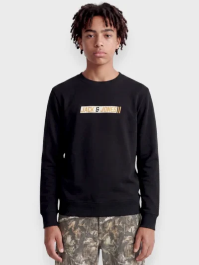 Μπλούζα Φούτερ Jack & Jones Μαύρο (12299736)
