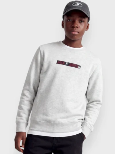 Μπλούζα Φούτερ Jack & Jones Γκρι Μελανζέ (12299736)